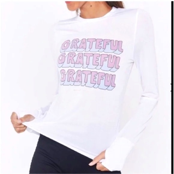 NWT Spiritual Gangster Grateful Long Sleeve Running Top Size Small - Picture 1 of 9